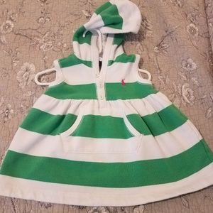 Ralph Lauren hooded cotton dress size 18 months